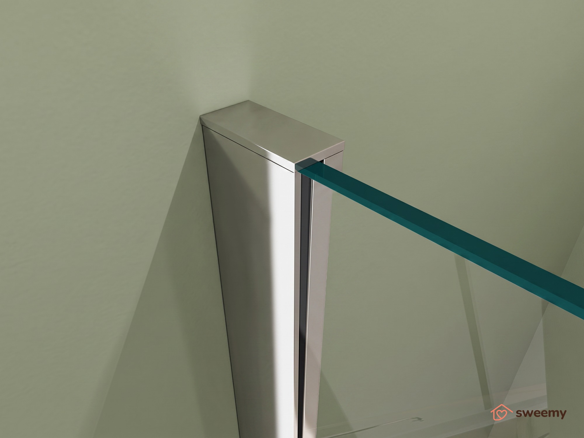 Box doccia angolare SWY-Las Vegas 2.0, parete fissa + porta scorrevole soft close, vetro temperato 8 mm, H 200 cm - immagine 11