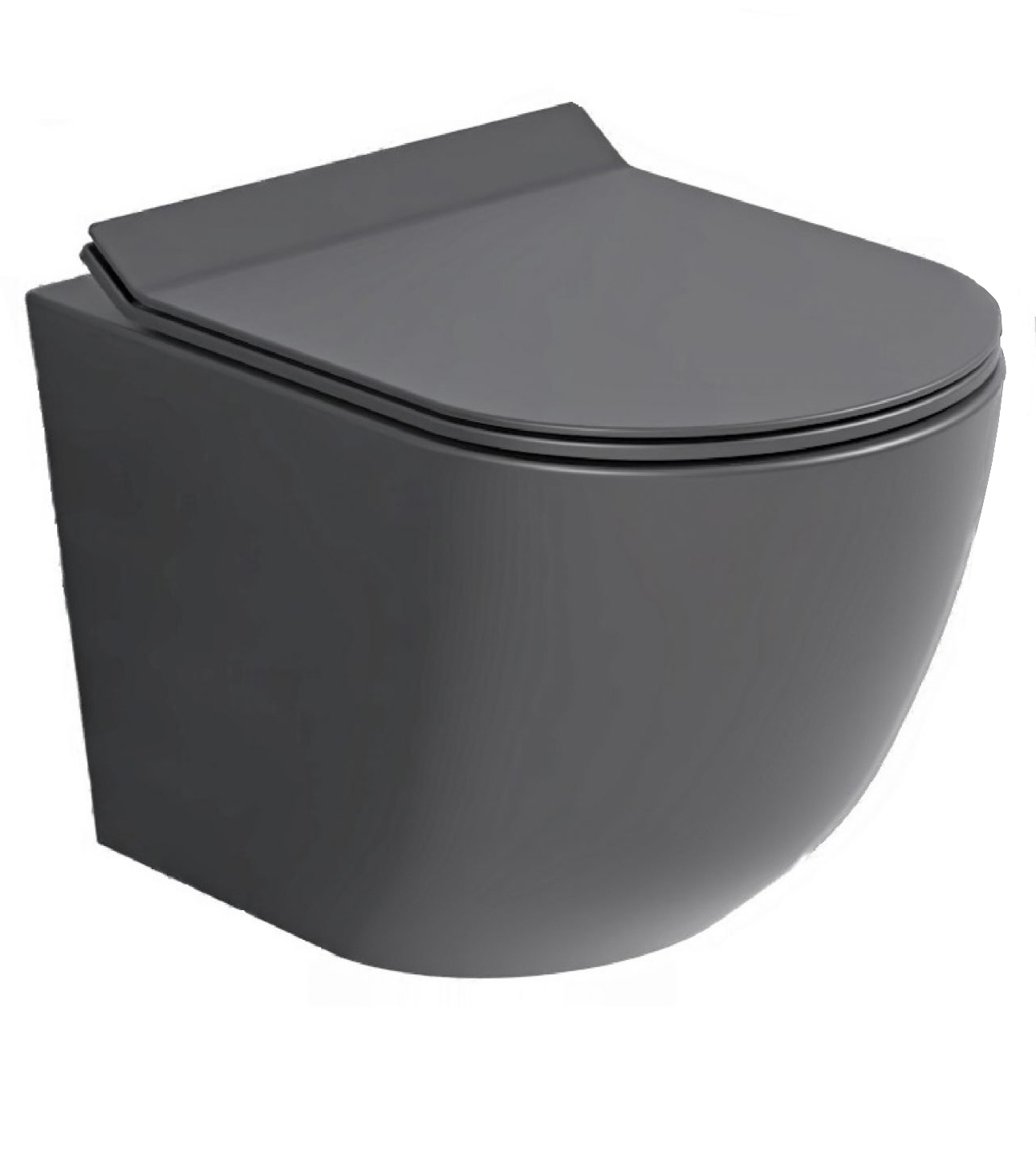 WC sospeso SWY-New Bent, rimless senza brida, dimensioni ridotte, coprivaso soft close - immagine 9