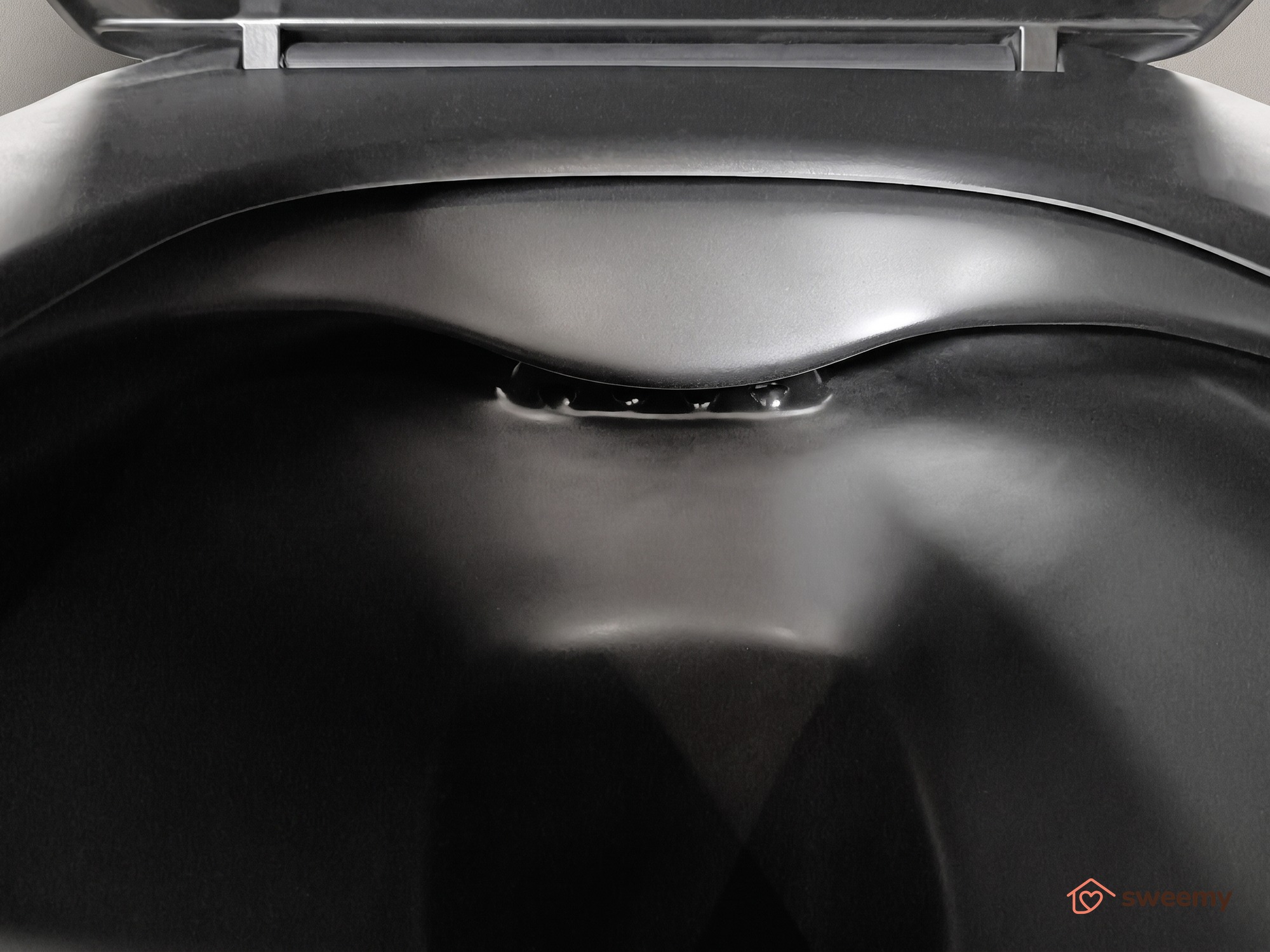 Coppia sanitari a terra SWY-Bent, rimless senza brida, filo muro, coprivaso soft close incluso - immagine 11